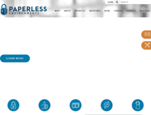 Tablet Screenshot of paperlessenvironments.com